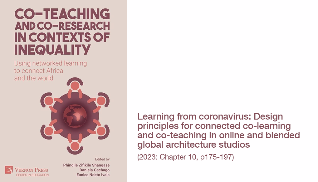 Book cover of book 'Co-Teaching and Co-research in contexts of inequality: Using networked learning to connect Africa and the world'.